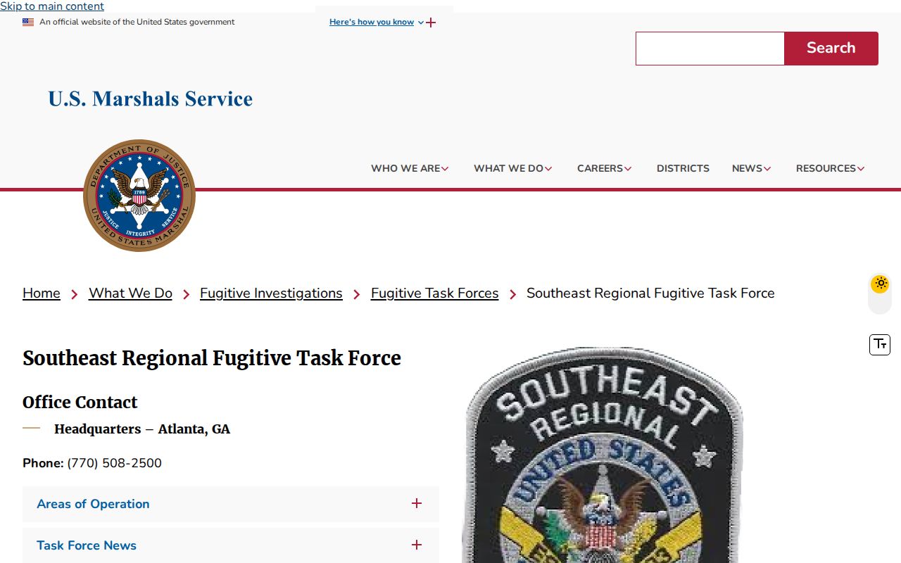 Candler County arrest warrant federal fugitive program information