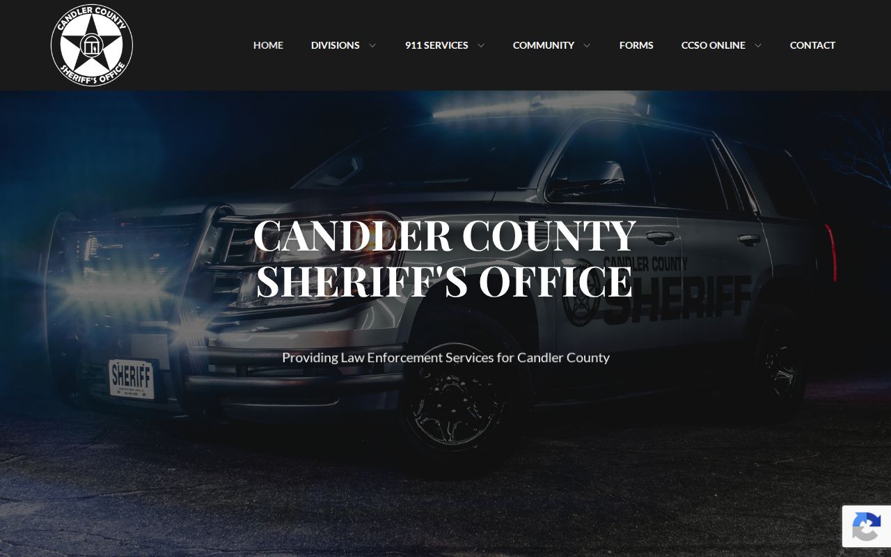 Candler County sheriff homepage for warrant record contacts